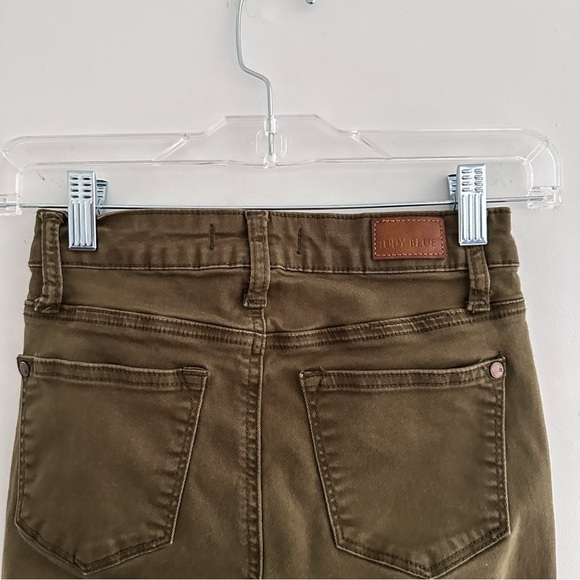 Judy Blue Olive Green Skinny Fit Stretch Jeans Women's Size 24 - Picture 6 of 8